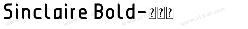Sinclaire Bold字体转换